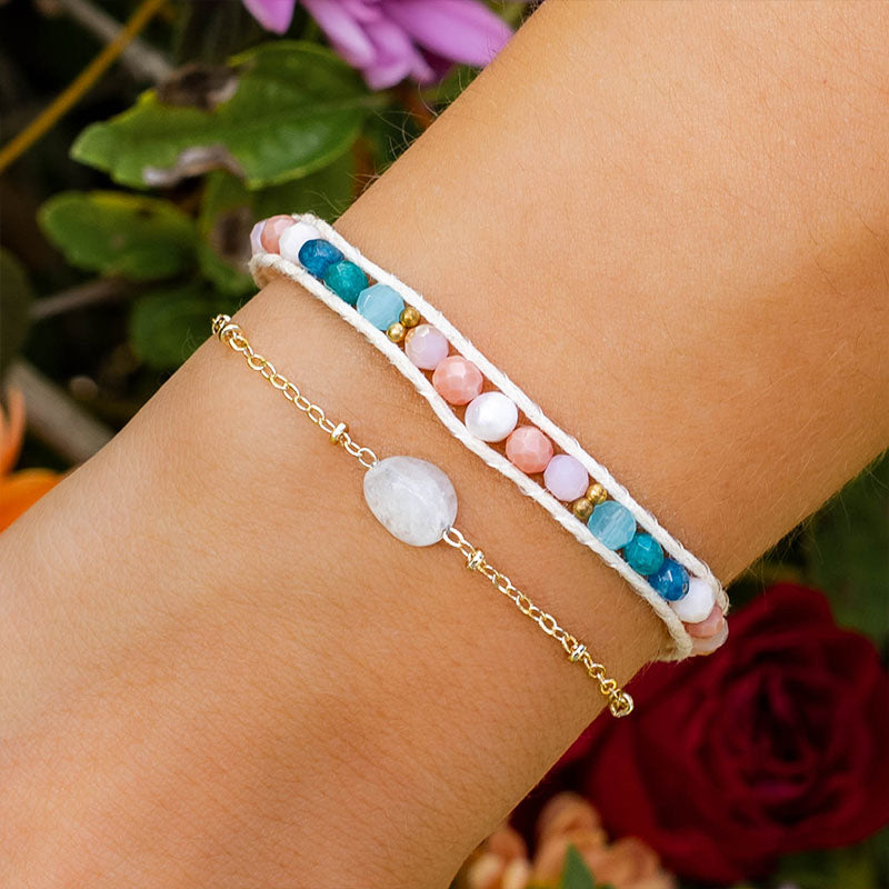 Coral Kiss Seaglow Single Bracelet