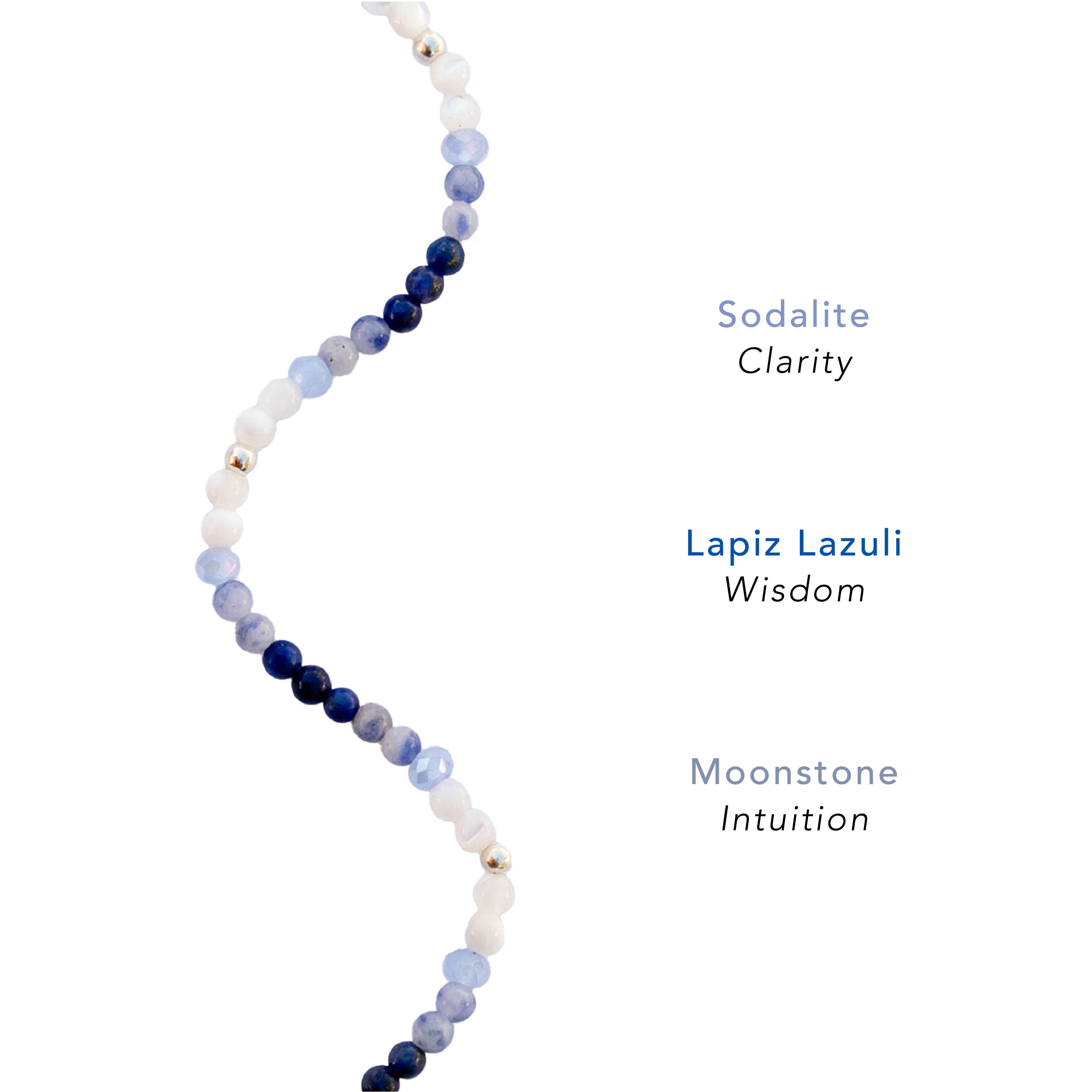 Intuition & Wisdom 2mm Layered Healing Bracelet