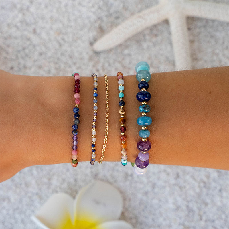 Good Vibes 3mm Metal Accent Bracelet