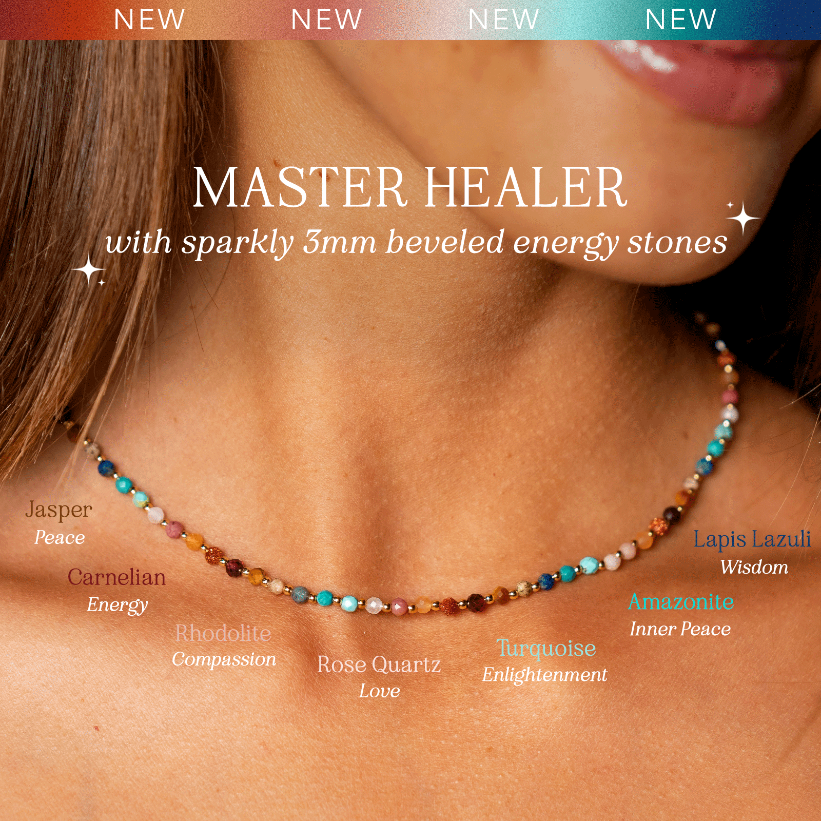 Master Healer + Self Love 3mm Necklace Set