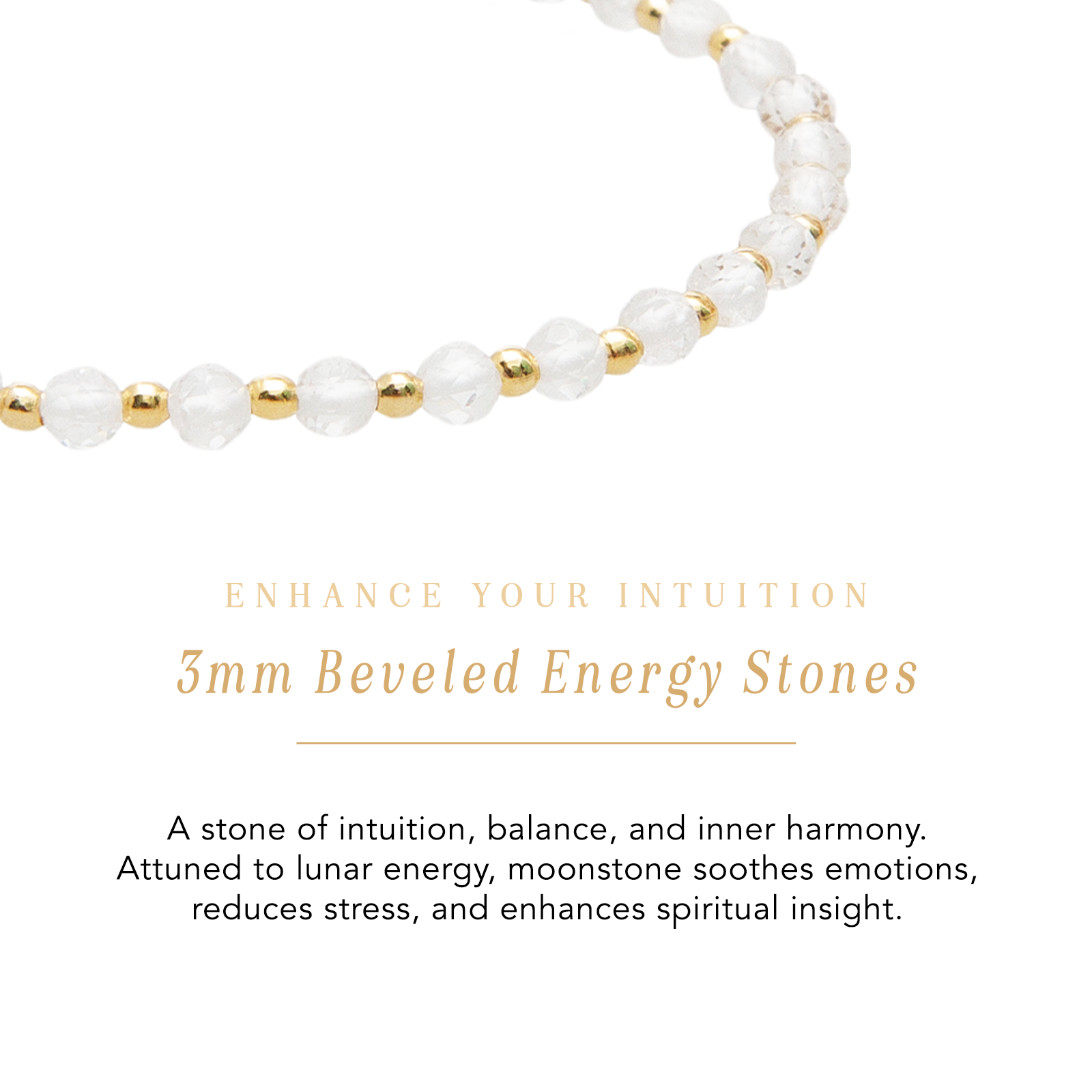 3mm Moon Dancer + 3mm Moonstone Dewdrop Stack