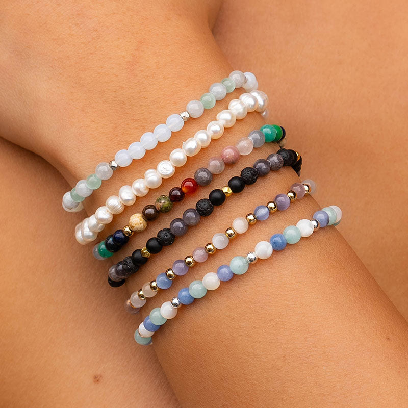 Euphoria 4mm Metal Accent Healing Bracelet