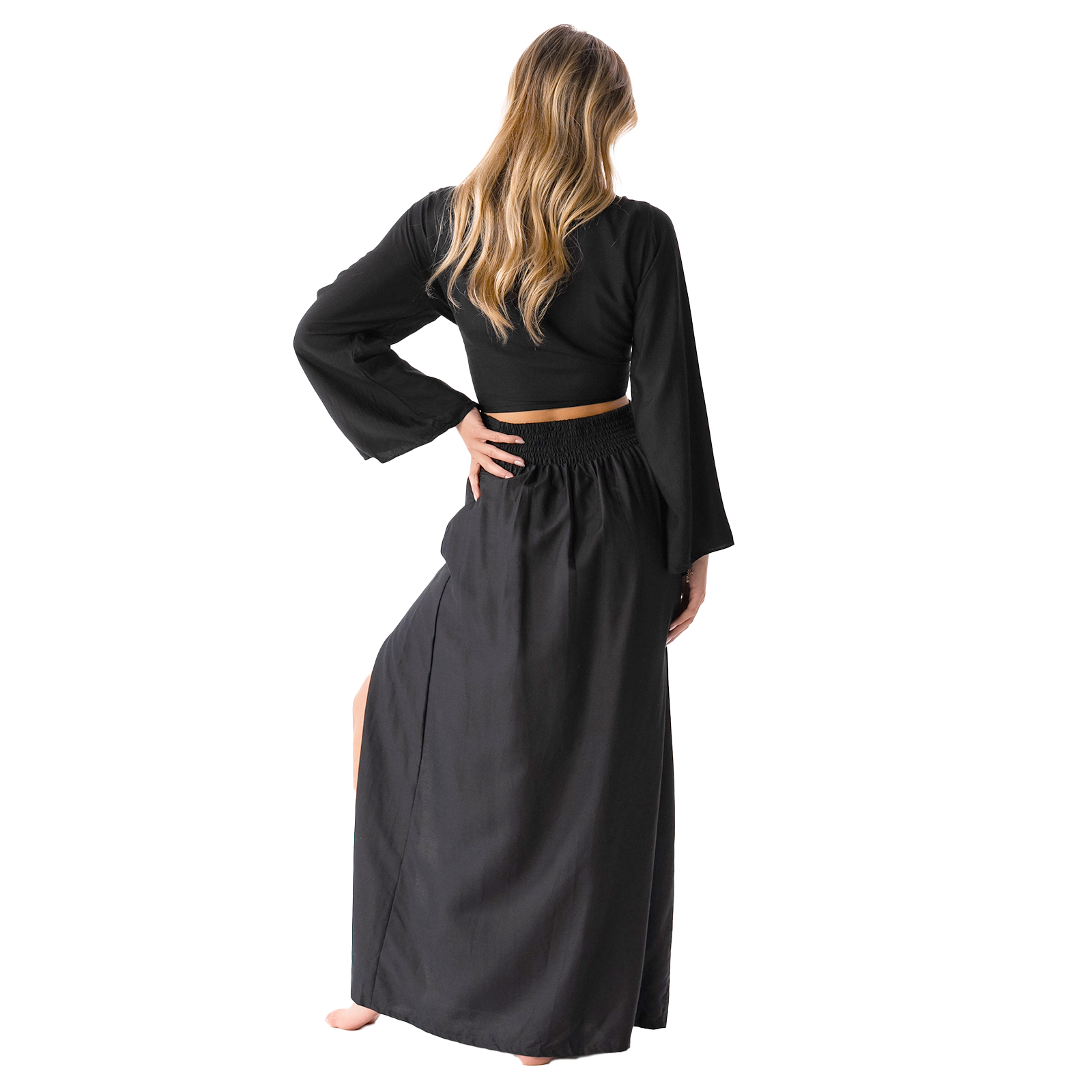 Black Daydreamer + Rayon Maxi Skirt Set