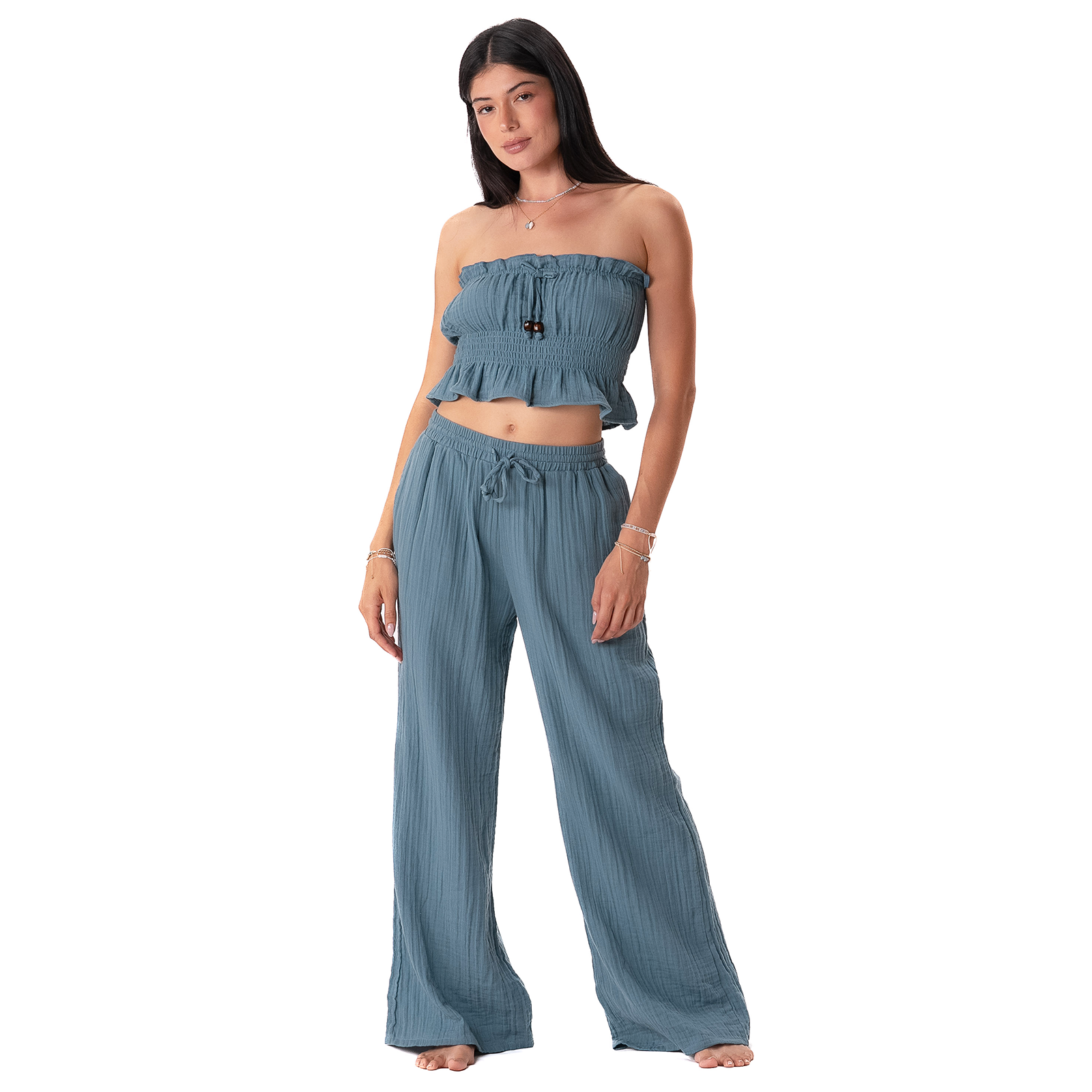 New Moon Blue Cabana Pants