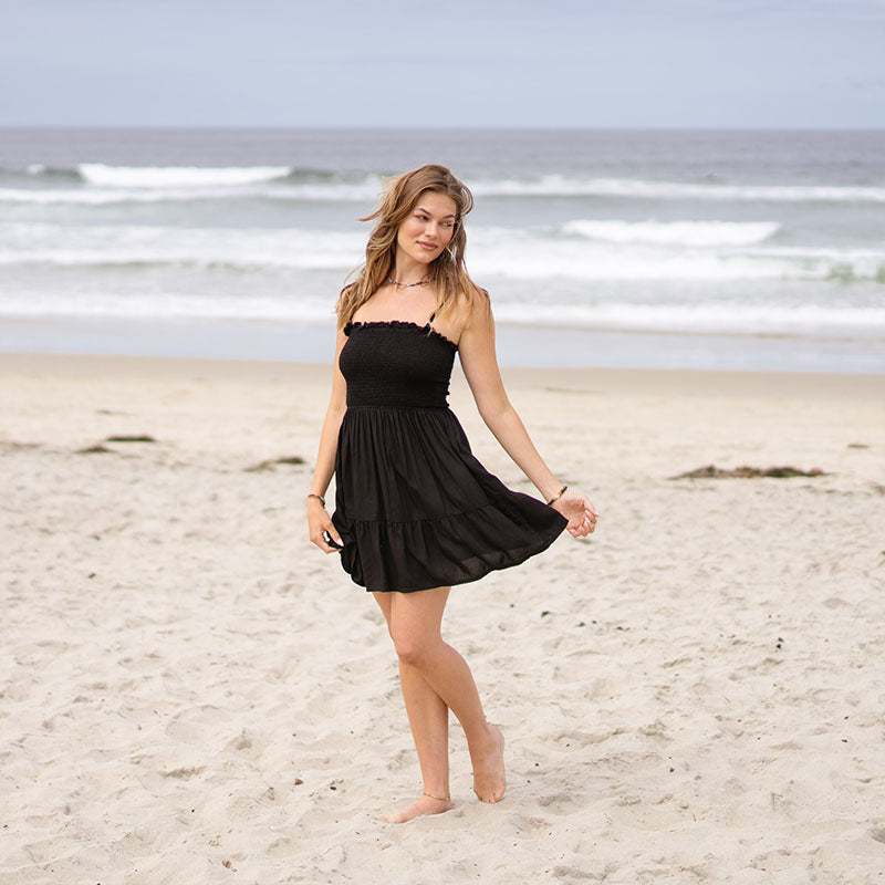 Black Daiquiri Dress with Adjustable Straps