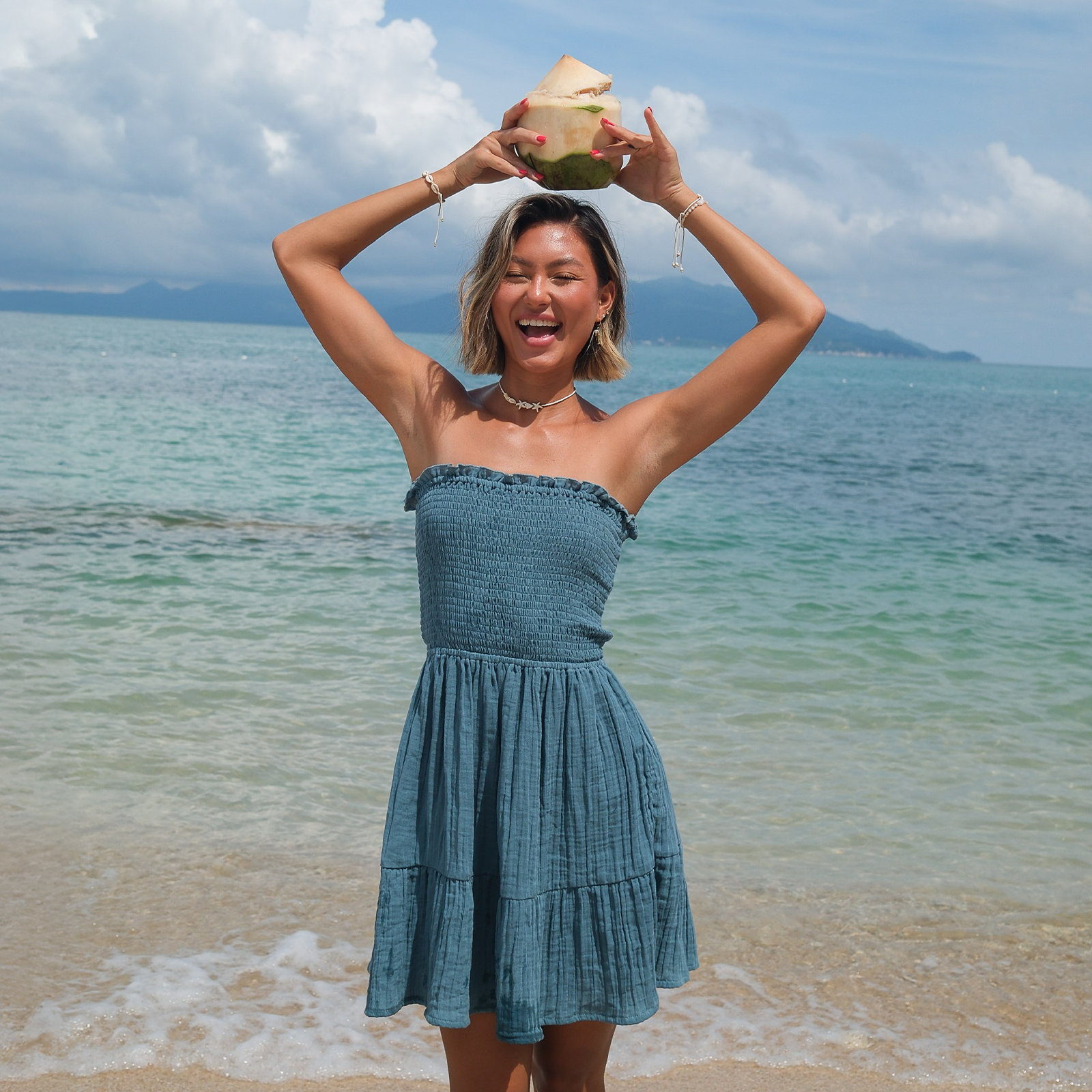 New Moon Blue Daiquiri Dress