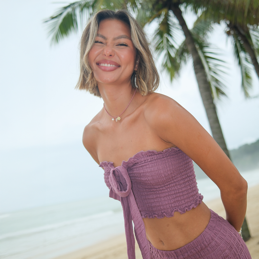 Berry Zanzibar Crop Top