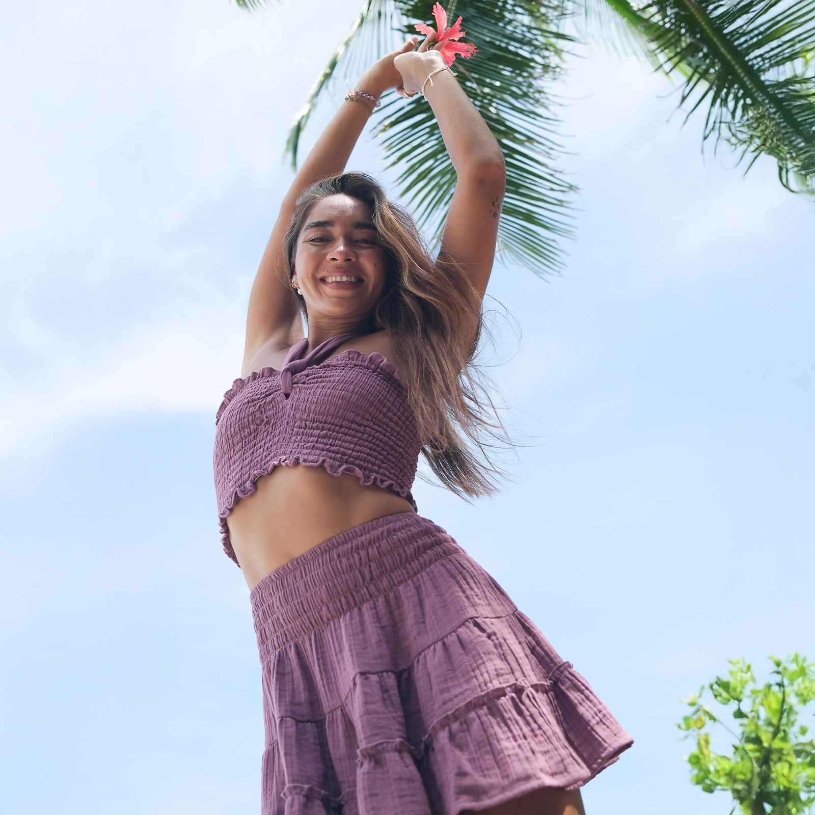 Berry Zanzibar Crop Top