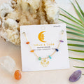 7 Chakras Raw Stone Chain Necklace