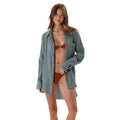 Sage Boyfriend Button Up