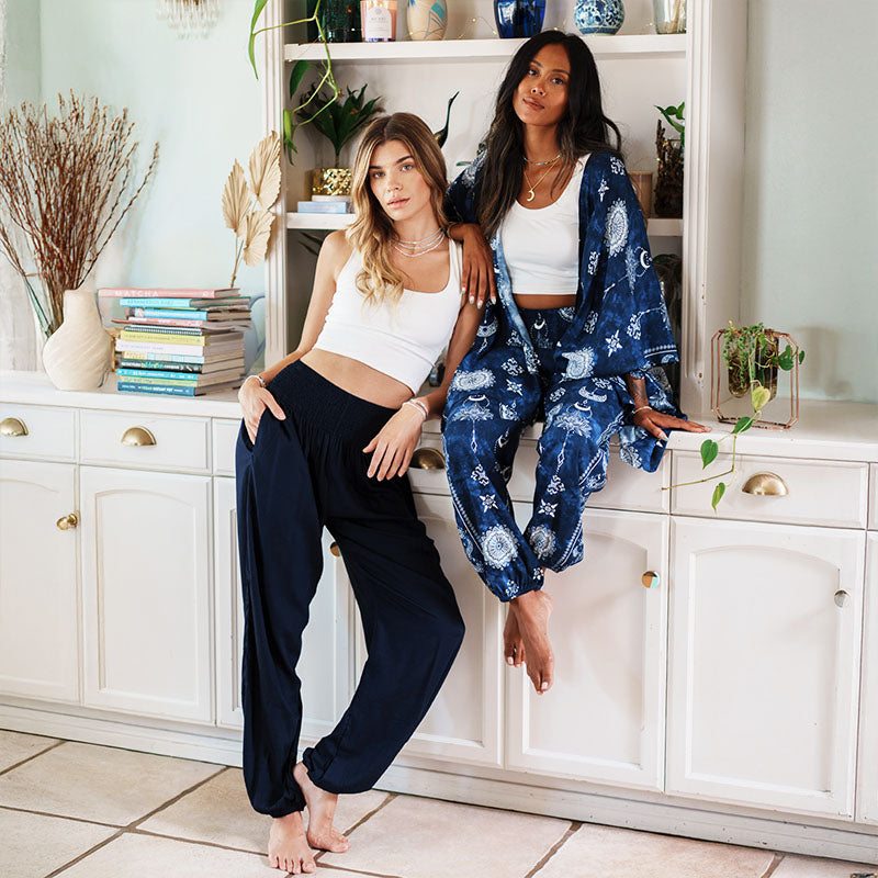 Oxford Harem Pants