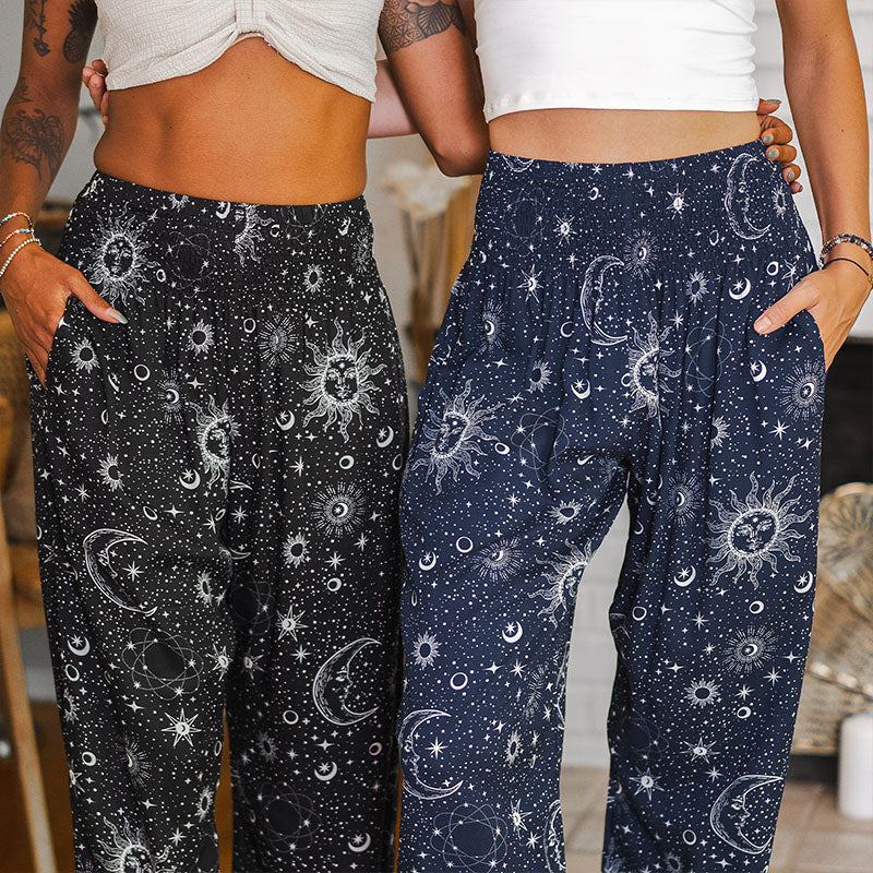 Raven Cosmic Sky Harem Pants