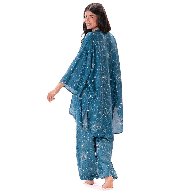 Turquoise Cosmic Sky Lounge Set