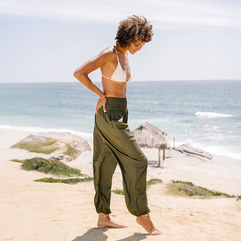 Olive Harem Pants