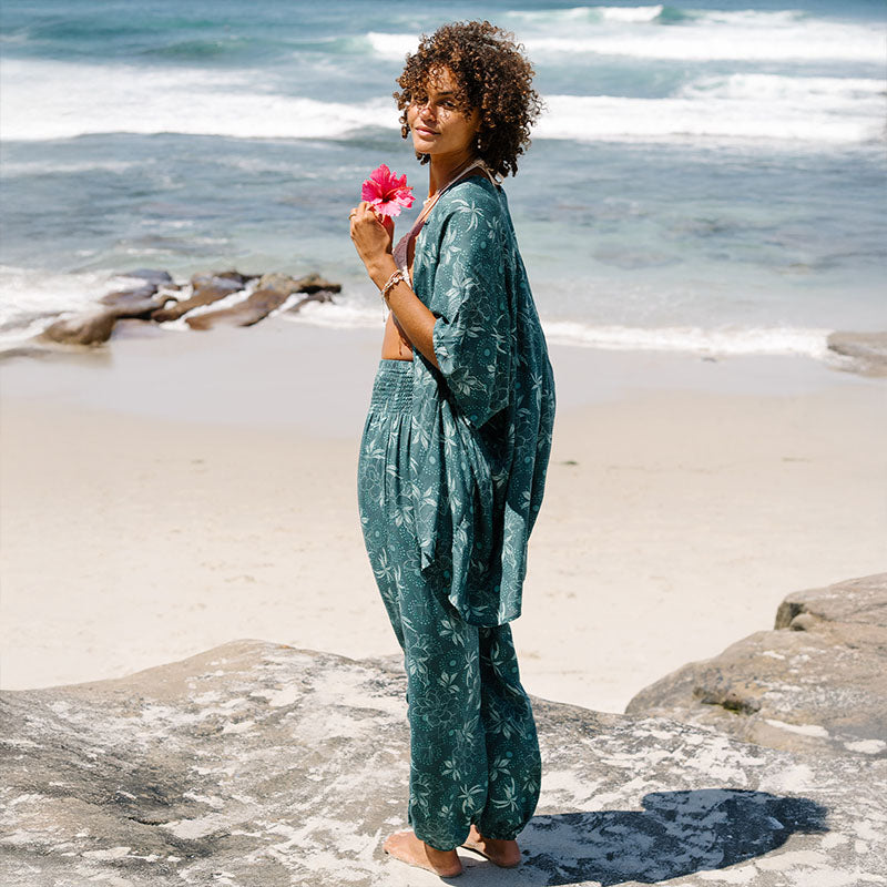 Jade Dahlia Harem Pants