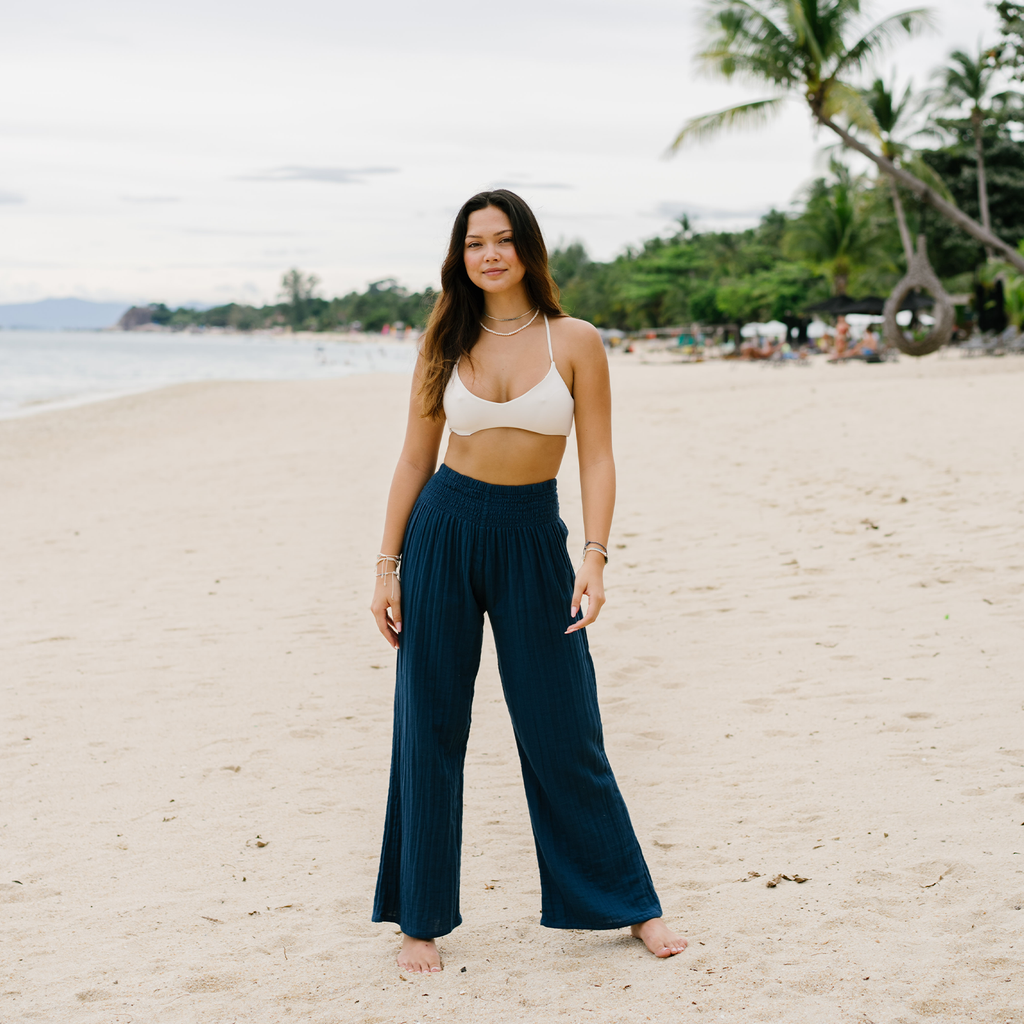 Pacific Wide Leg Cotton Pants