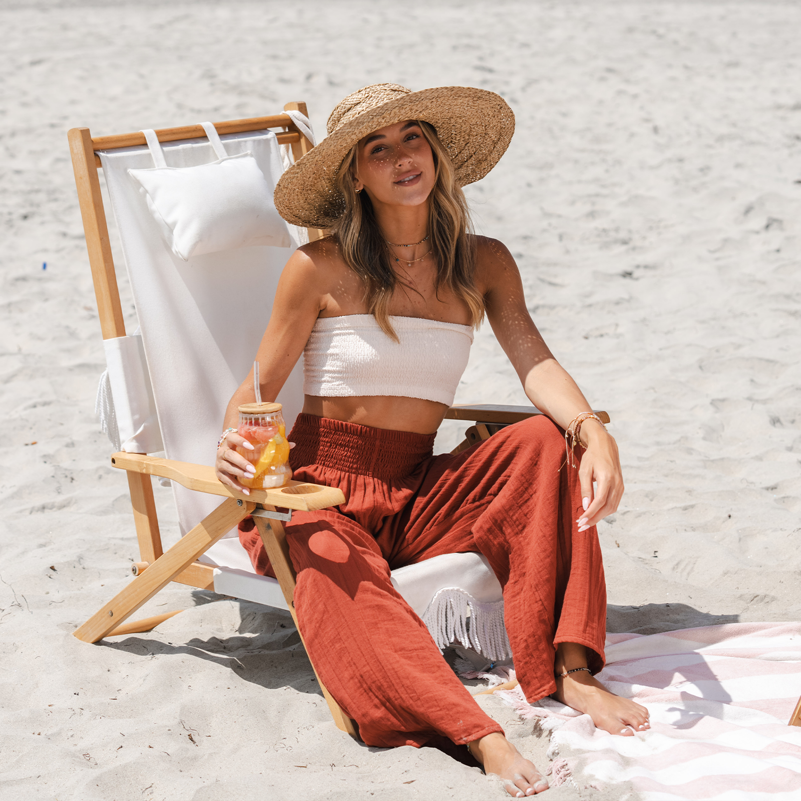Mystery Wide Leg Cotton Pants