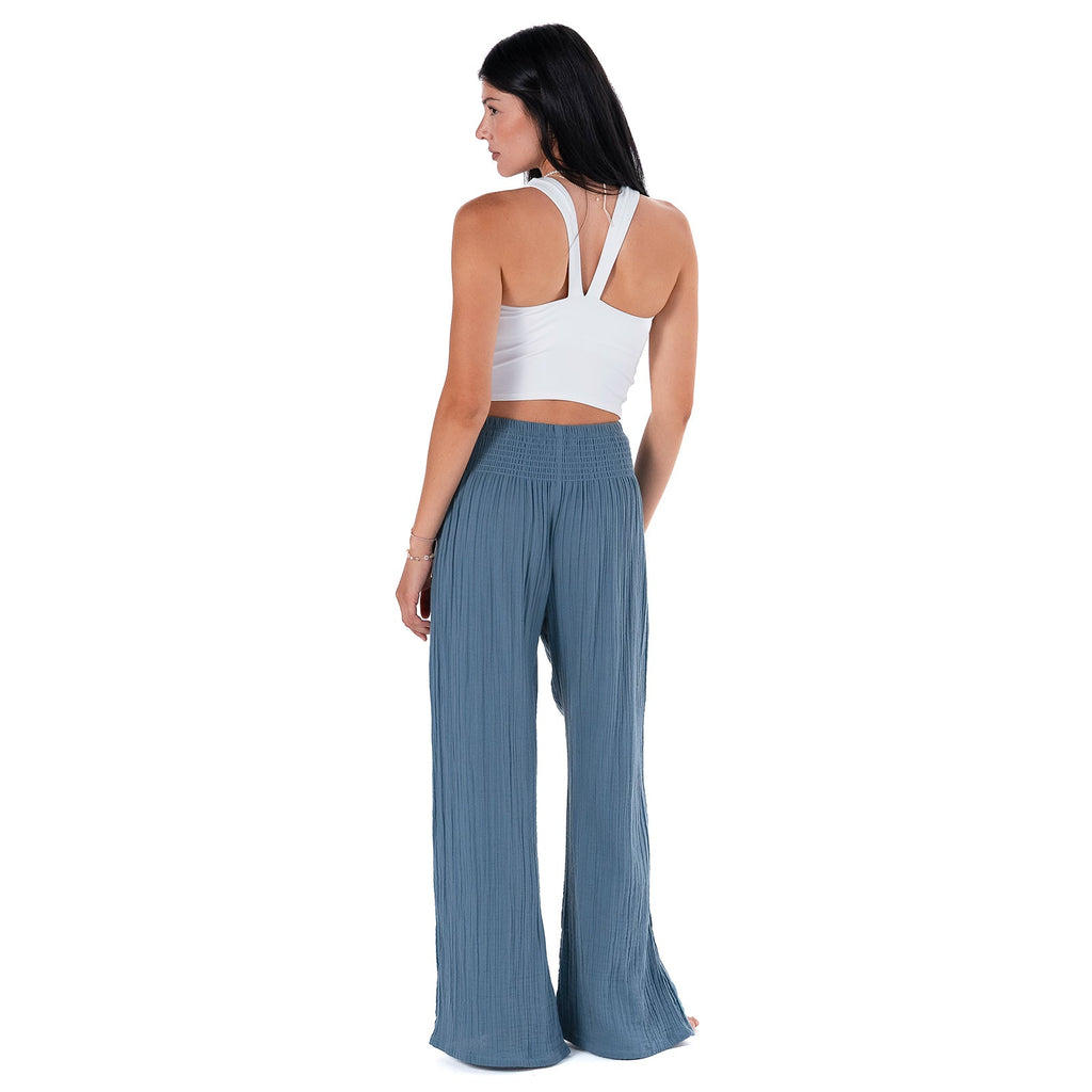 New Moon Blue Wide Leg Pants