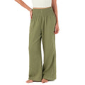 Seagrass Wide Leg Cotton Pants