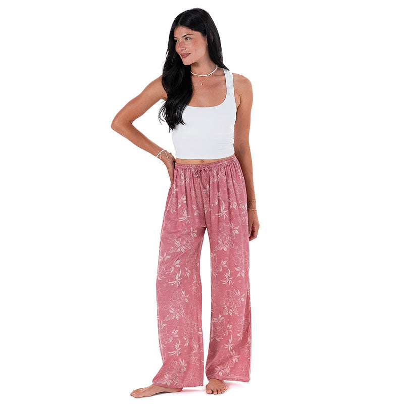Coral Bloom Drift Pants