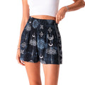 Midnight Lotus Moon Shorts