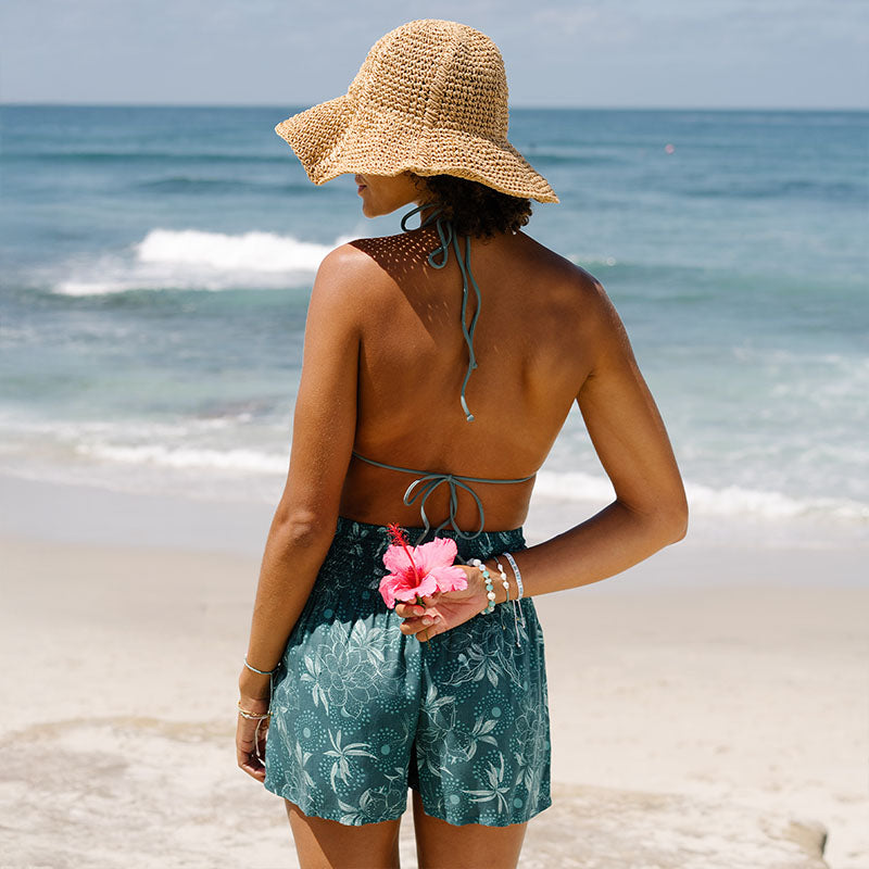 Jade Dahlia Shorts Lounge Set