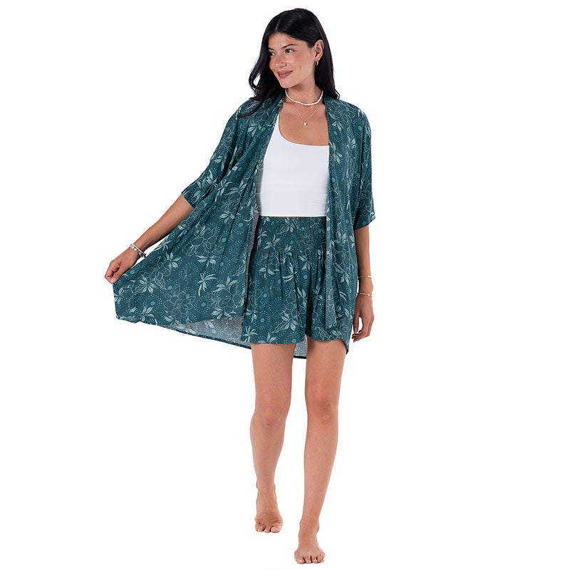 Jade Dahlia Shorts Lounge Set