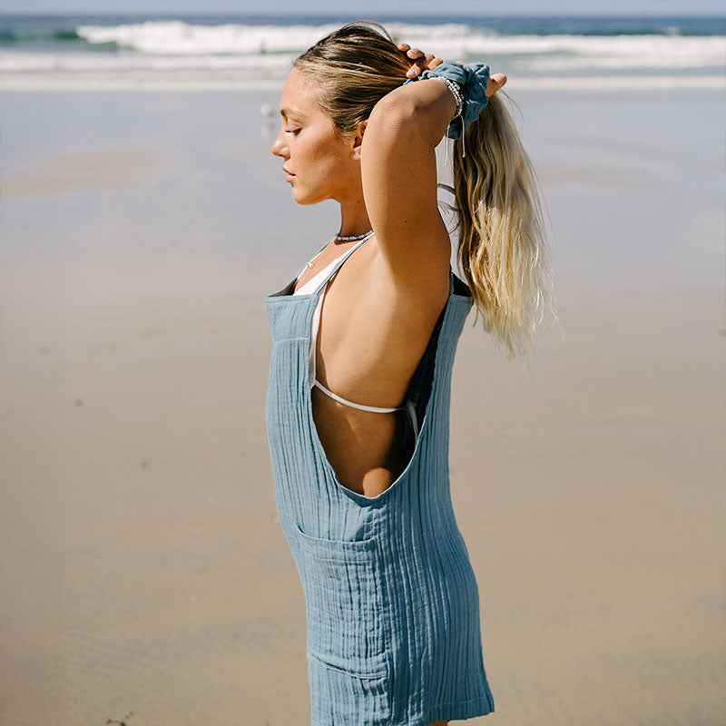 New Moon Blue Boardwalk Romper