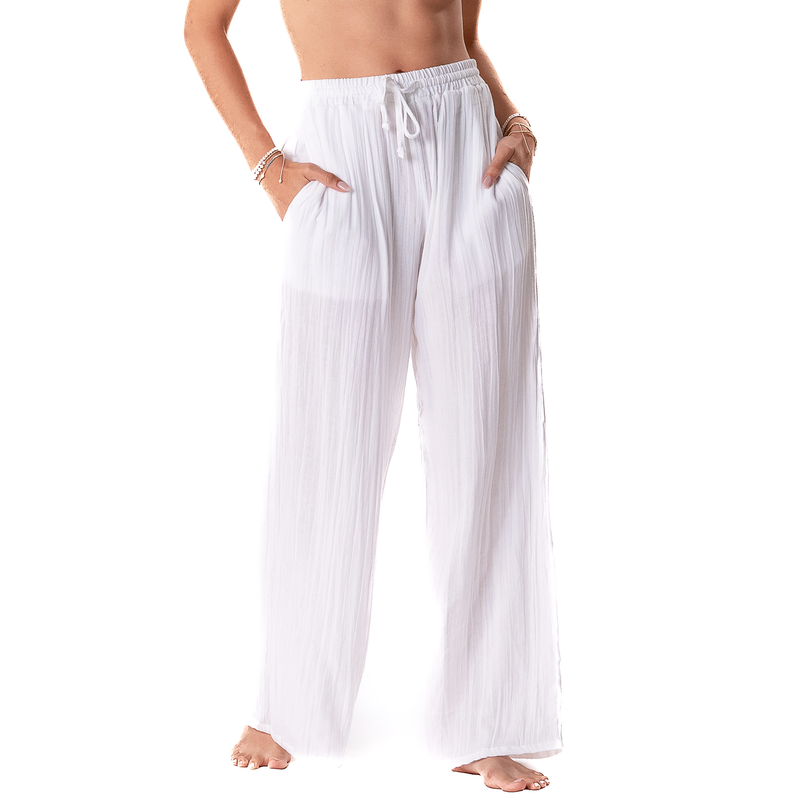 White Cabana Pants