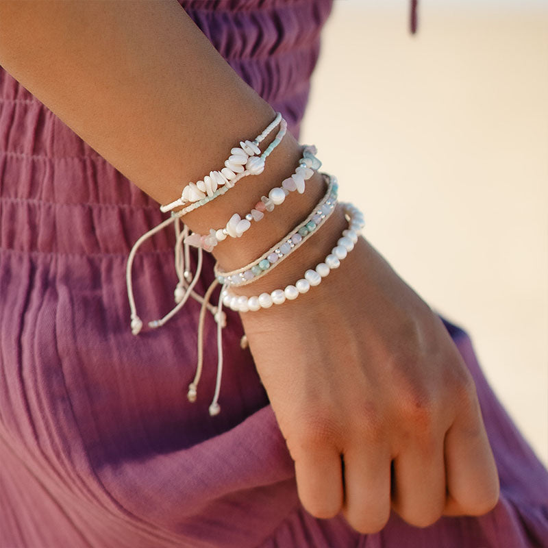 Salty Serenade Seedbead Bracelet