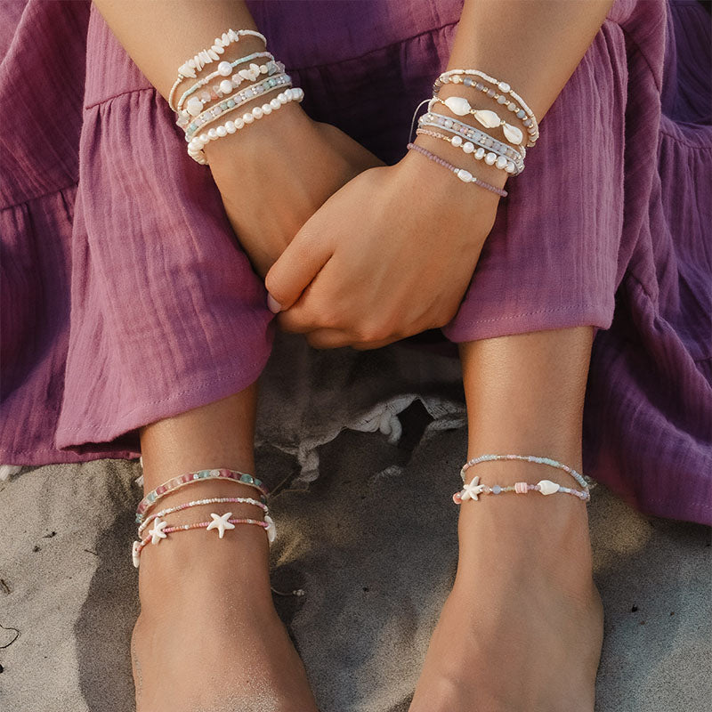 Waveside Braided Pebble Bracelet