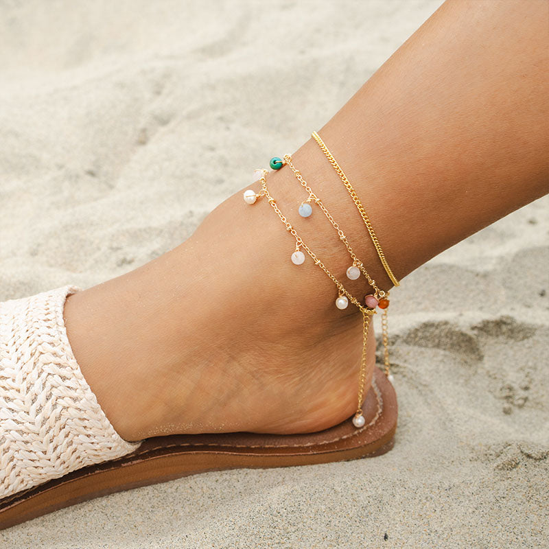 Master Healer 4mm Dewdrop Anklet