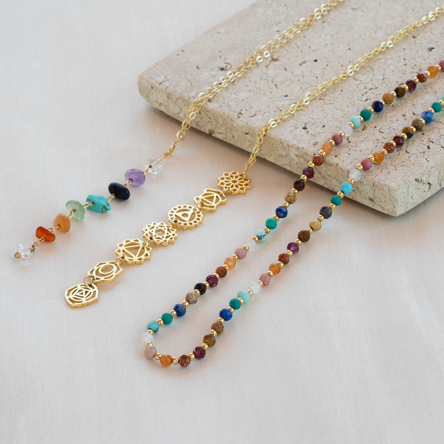 7 Chakras Drop Necklace