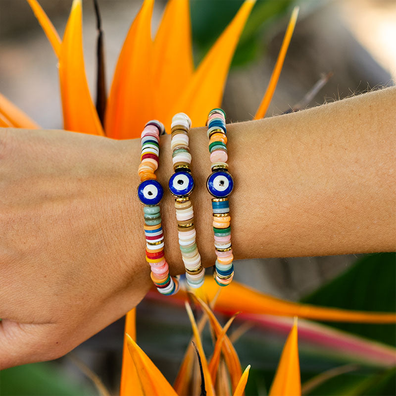 Sunset Gazer Evil Eye Bracelet