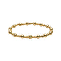Gold Mixed Stretch Bead Bracelet