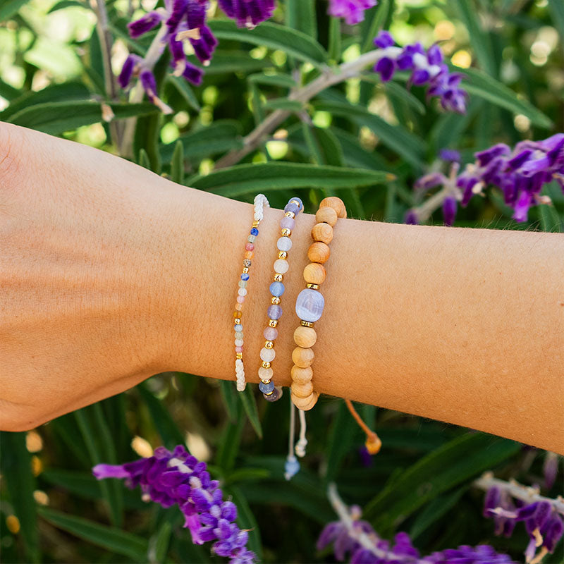 Euphoria 4mm Metal Accent Healing Bracelet