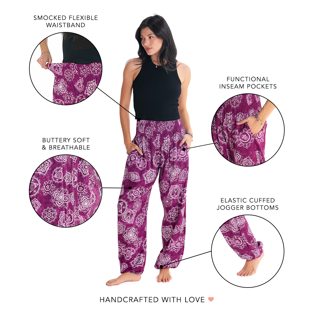 Magenta Chakra Harem Pants
