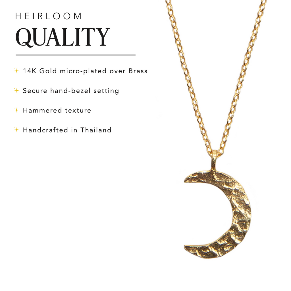 Master Healer + Golden Spirit Crescent Necklace Stack