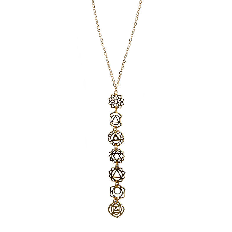 7 Chakras Drop Necklace