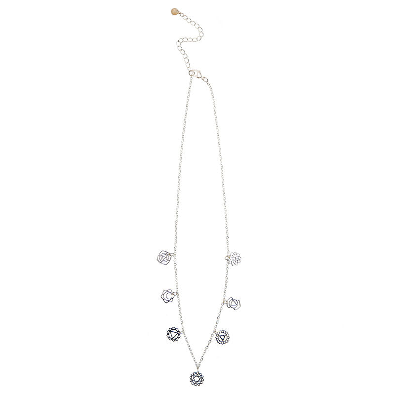 7 Chakras Dangle Necklace