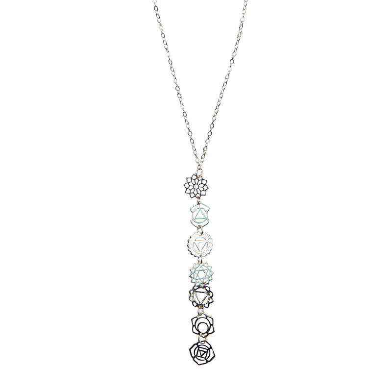 7 Chakras Drop Necklace