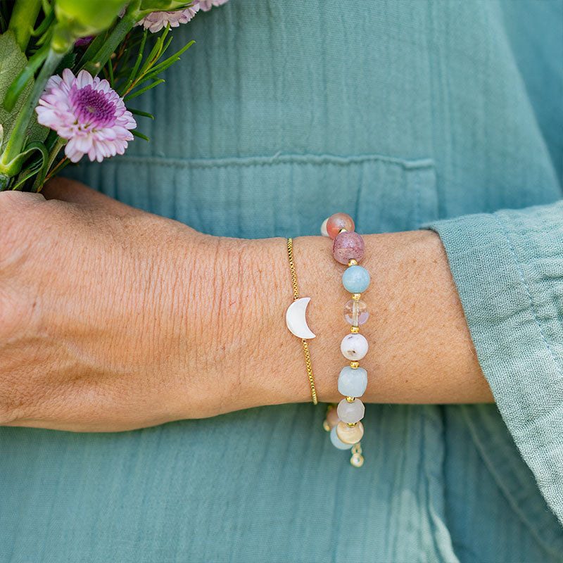 Peace + Love Statement Healing Bracelet