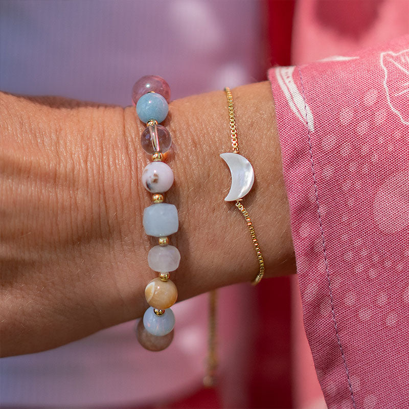 Peace + Love Statement Healing Bracelet