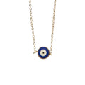 Gold Evil Eye Charm Necklace