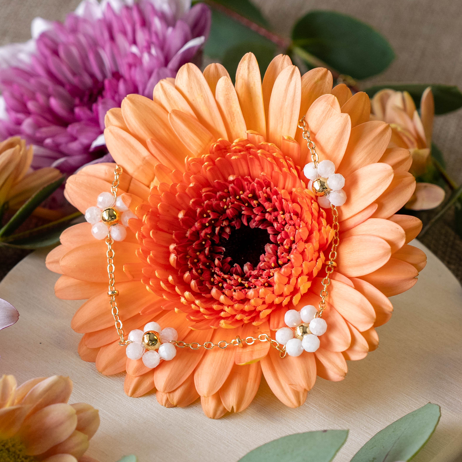 Daisy Charm Necklace