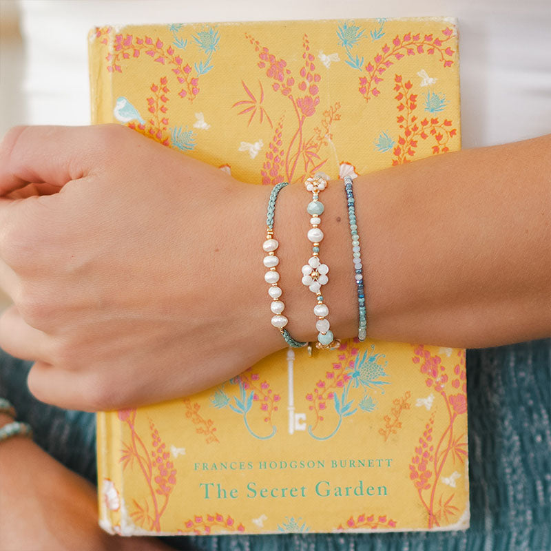Seafoam Mermaids Pearl Bracelet