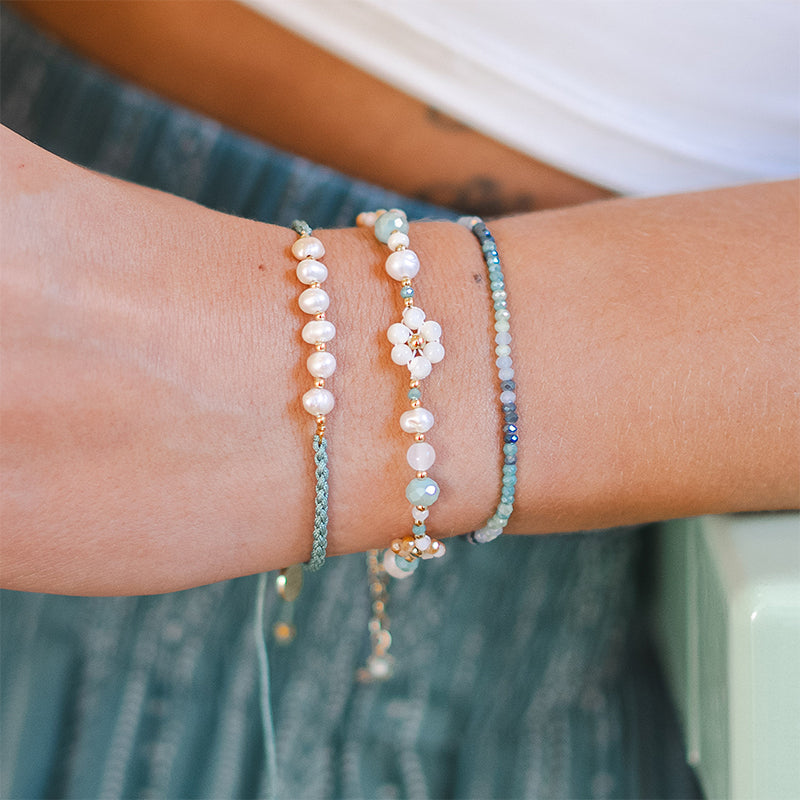 Seafoam Mermaids Pearl Bracelet