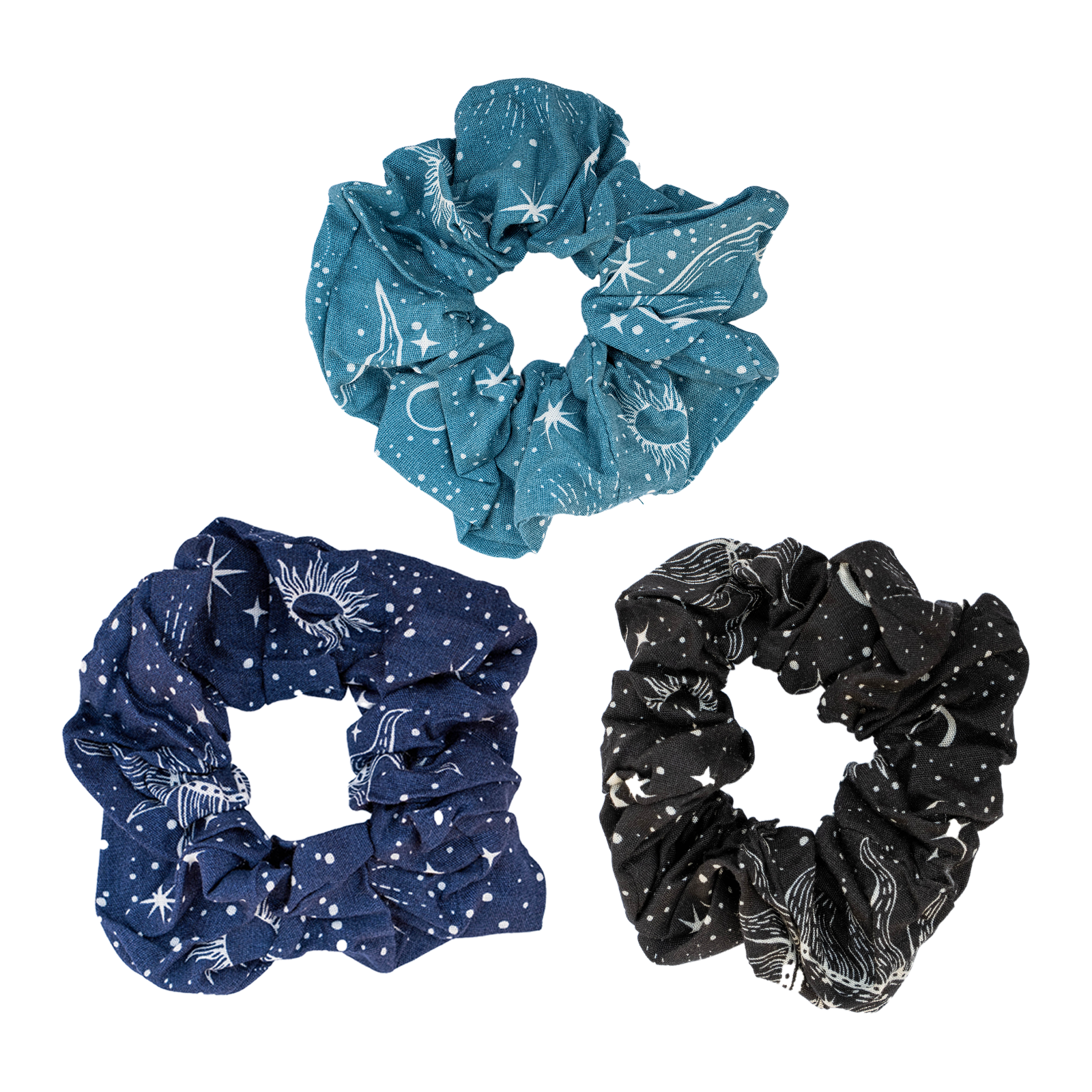 Cosmic Sky Scrunchie Pack of 3