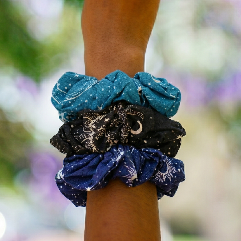Cosmic Sky Scrunchie Pack of 3