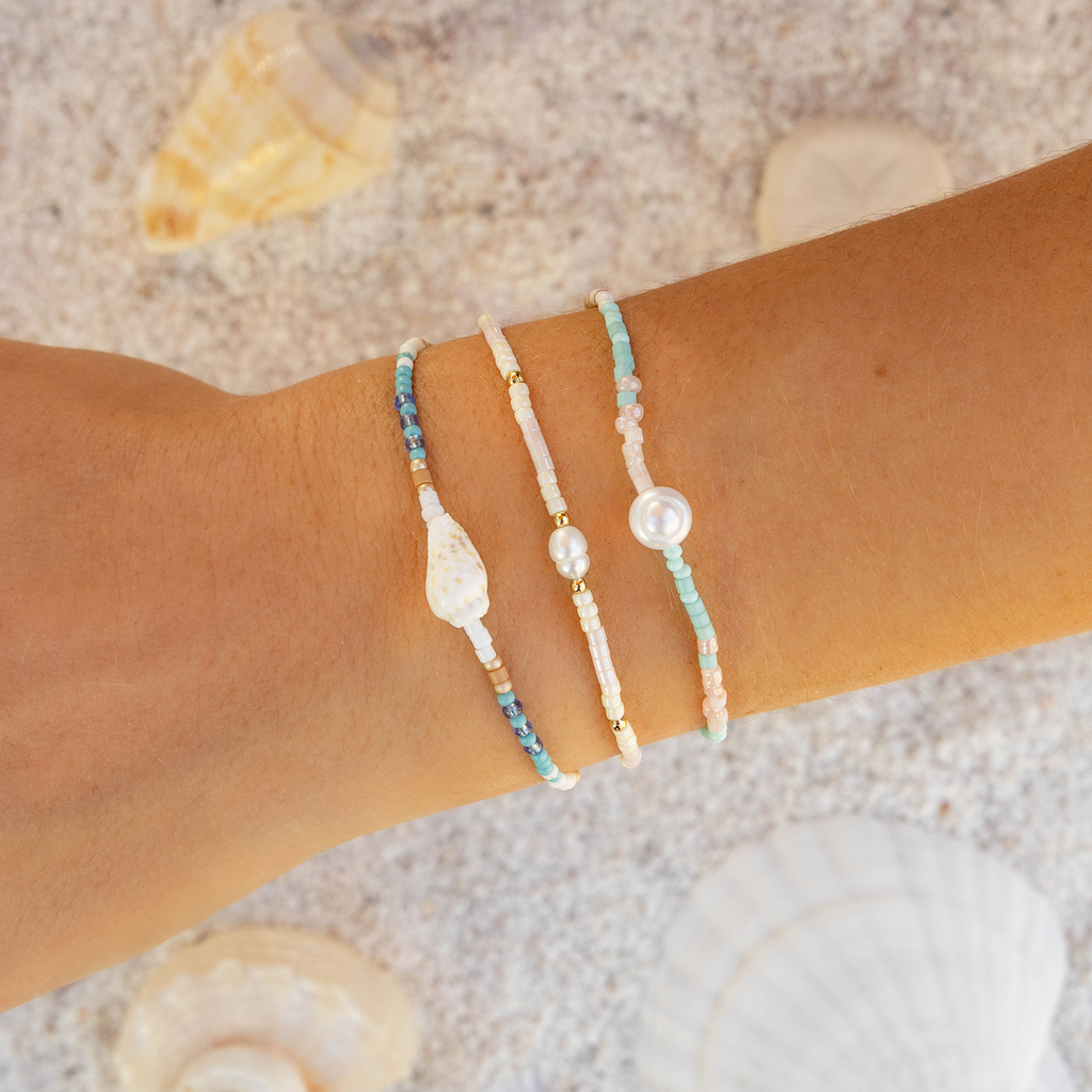 Salty Serenade Seedbead Bracelet